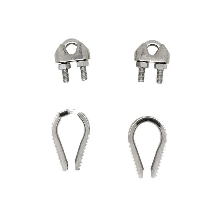 Children's pulley slide rope system with steel cable, handle, and safety hardware for backyard installation