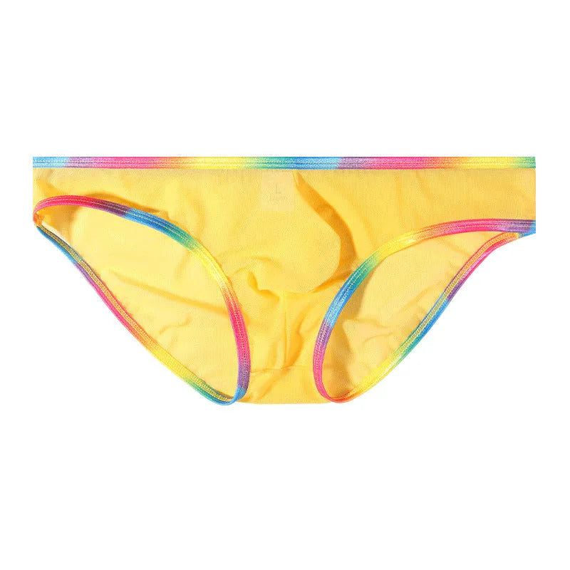 Mesh transparent quick-drying panties in nylon fabric with breathable briefs style