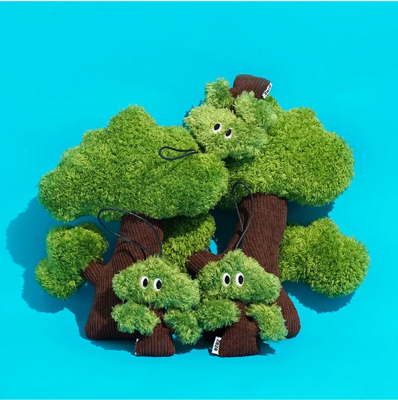 Pine tree cat mint toy bag pendant in three sizes for cat biting and grinding play