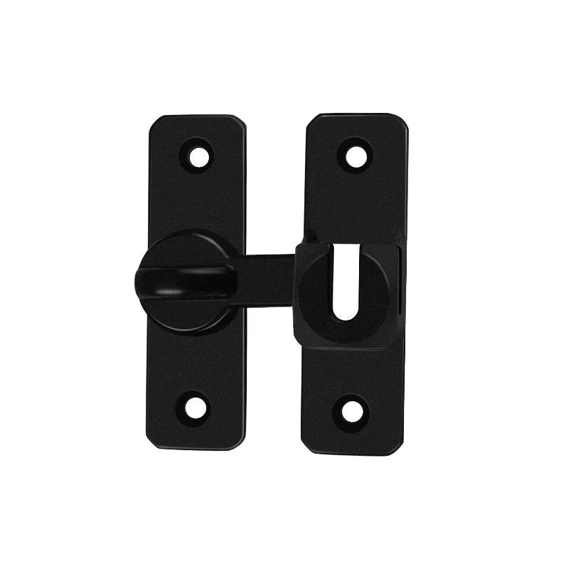 Aluminium alloy punch-free door latch in silver, black, grey, and gold colour options.