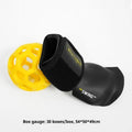Golf swing trainer wrist holder arm bracket with PU foam fabric, black suit with green ball