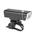 Black aluminium bicycle headlight with CREE XPG3 LED and IPX6 waterproof rating
