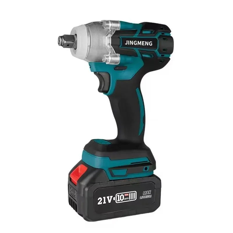 21V brushless electric impact wrench with lithium battery and 12.4mm chuck