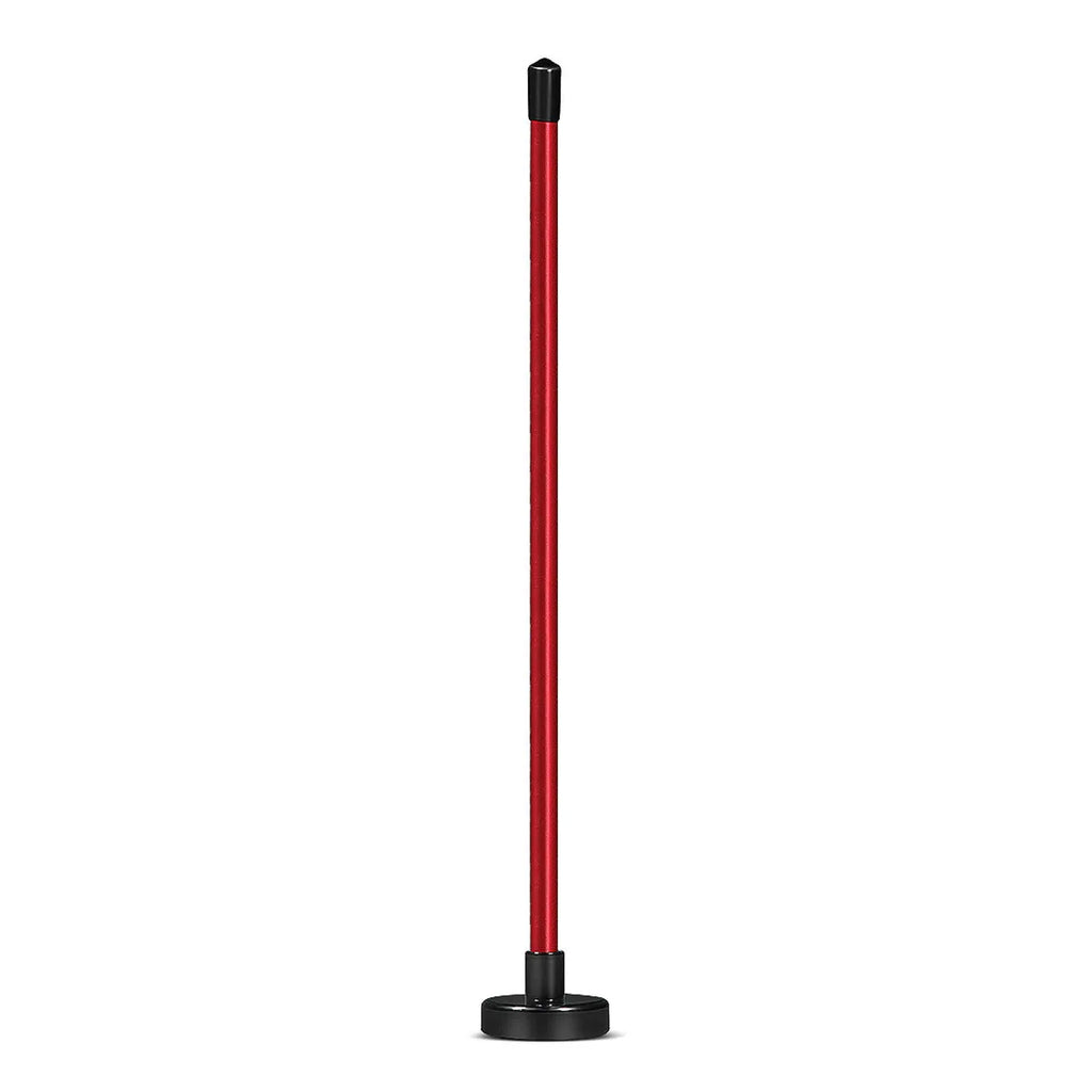 Red aluminium alloy golf trainer with magnetic baseball bar for swing alignment practice
