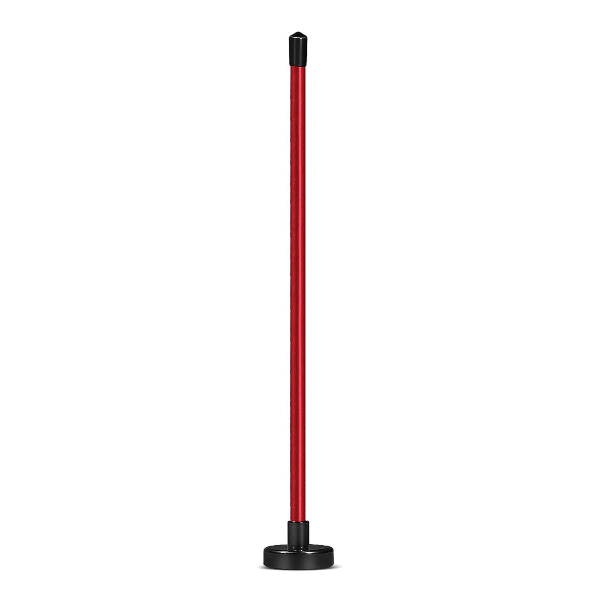 Red aluminium alloy golf trainer with magnetic baseball bar for swing alignment practice