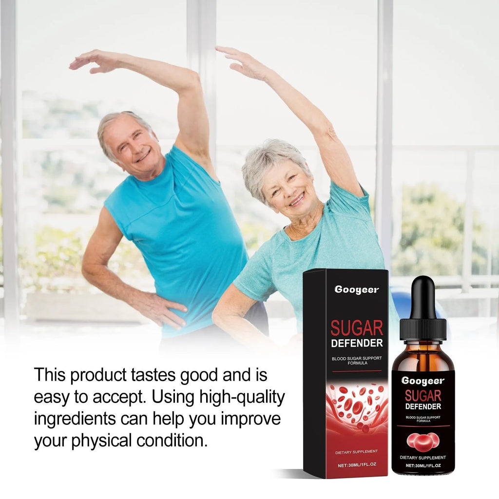 Googeer Body Care Drops supplement bottle, 30ml net content, liquid vitality formula.