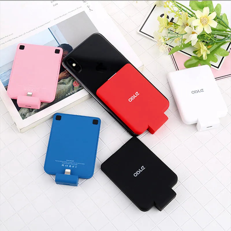 MP282P back clip battery in multiple colours showing 4500mAh capacity and thin 9mm profile