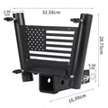 Upgraded double tube steel flagpole seat bracket for car truck RV mount