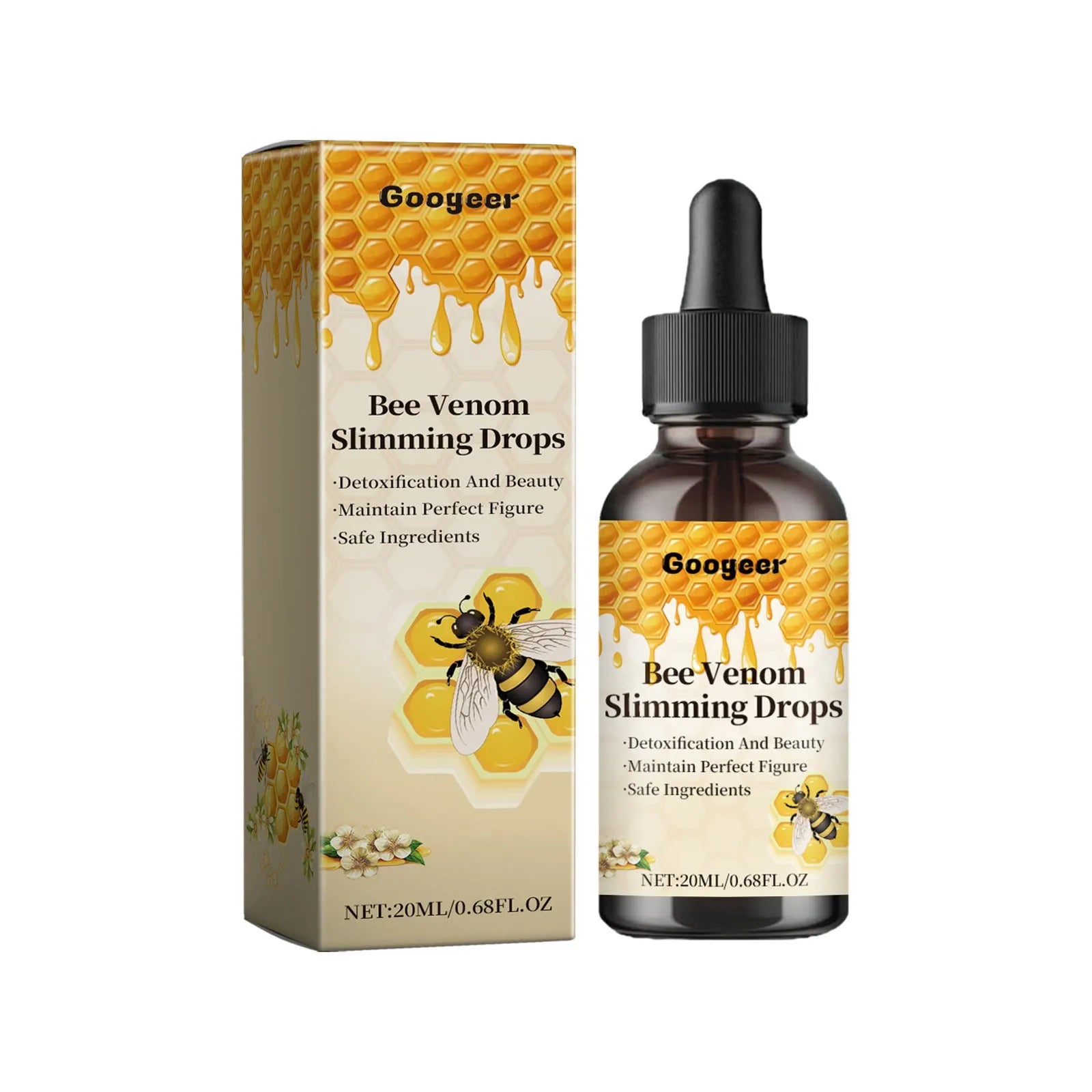 20ml Body Care Drops Light Body Shape bottle with dropper for targeted application