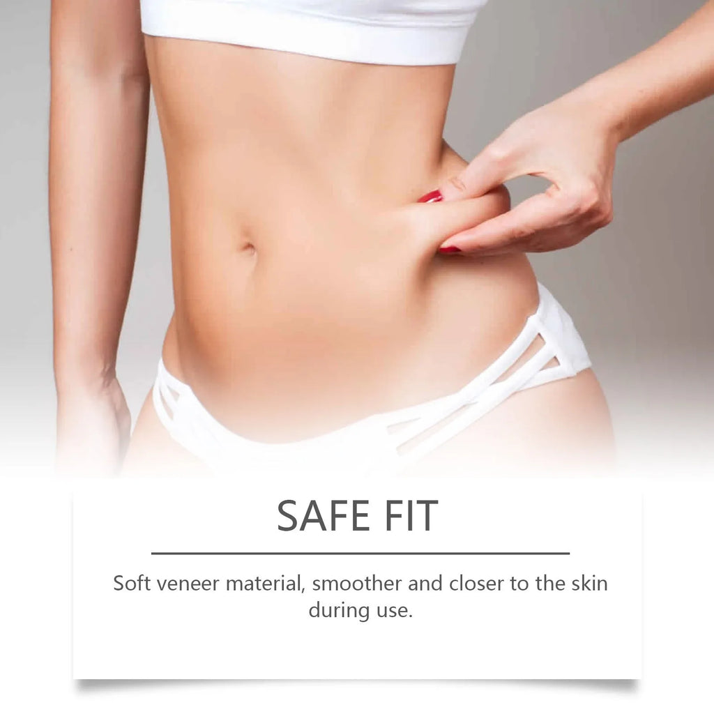 Body firming adhesive microneedle patches with acetyl hexapeptide-8 and Mint Leaf extract in pack of four