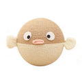 15cm cubed sisal pet puzzle toy with puffer leakage food feeder design for dogs and cats
