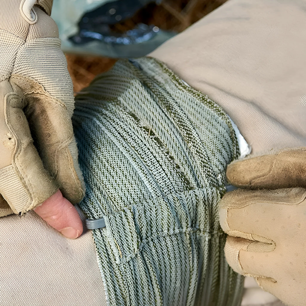 Outdoor training hemostatic bandage with tactical gauze tape in 4 inch and 6 inch size options