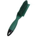 Green dog brush with massage teeth and wool sticker fabric hair collector for pet grooming