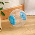 Blue pink or white ABS plastic cat slow feeder leaky ball toy 11.5cm diameter