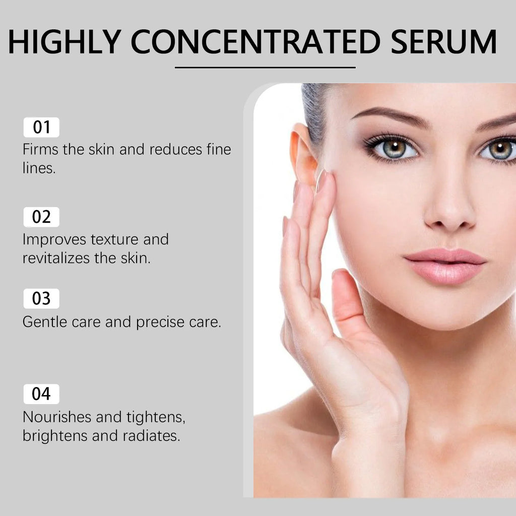Light Lines Nourish Skin Tightening Essence 30ml bottle with collagen and coffee extract
