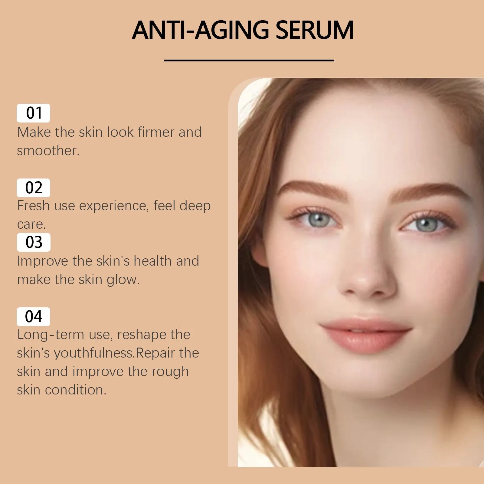 30ml anti-aging liquid bottle with hyaluronic acid and bee venom for facial skincare