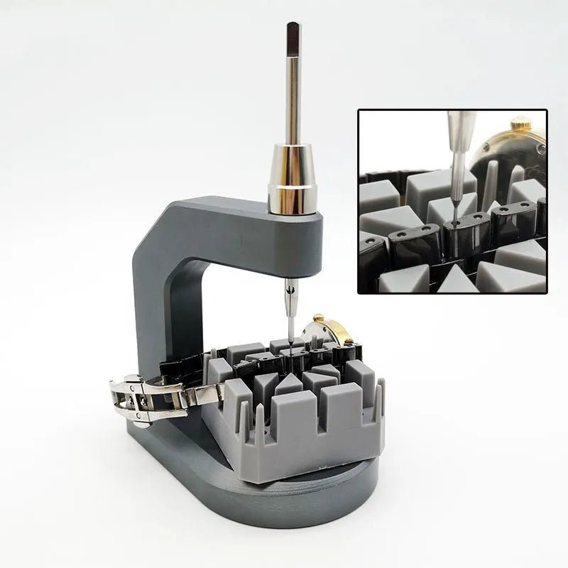 Silver tool steel press strap removal tool with 0.50-1.60mm blade for watches and jewellery