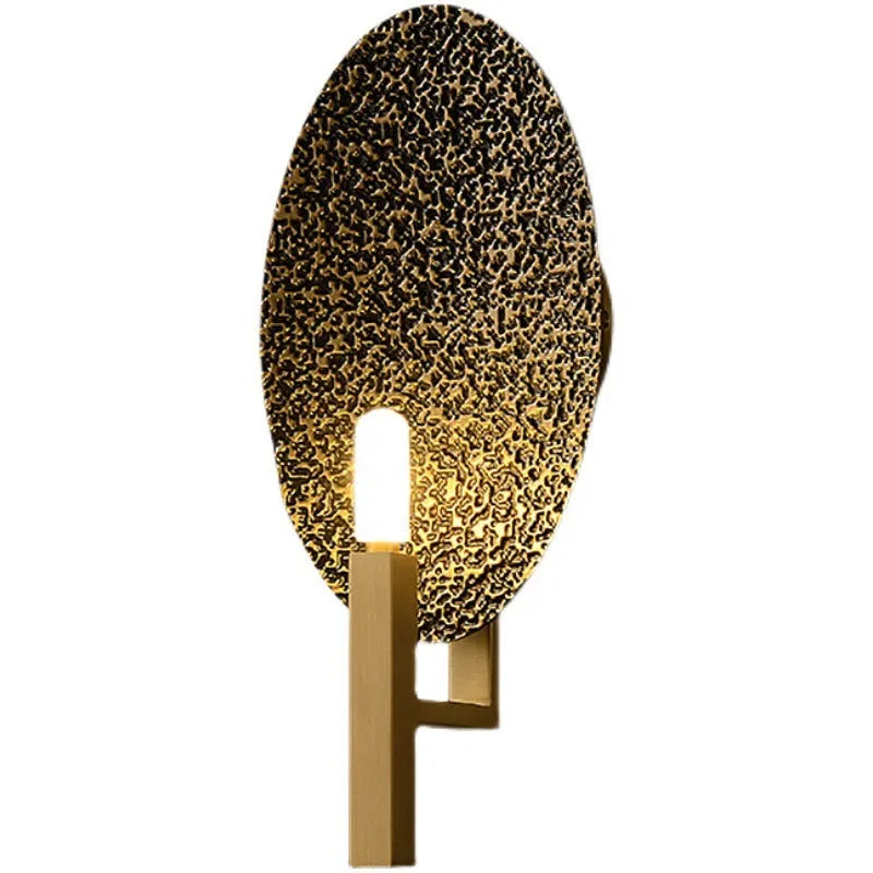 Creative art copper decorative wall lamp with warm light, post-modern style for indoor use