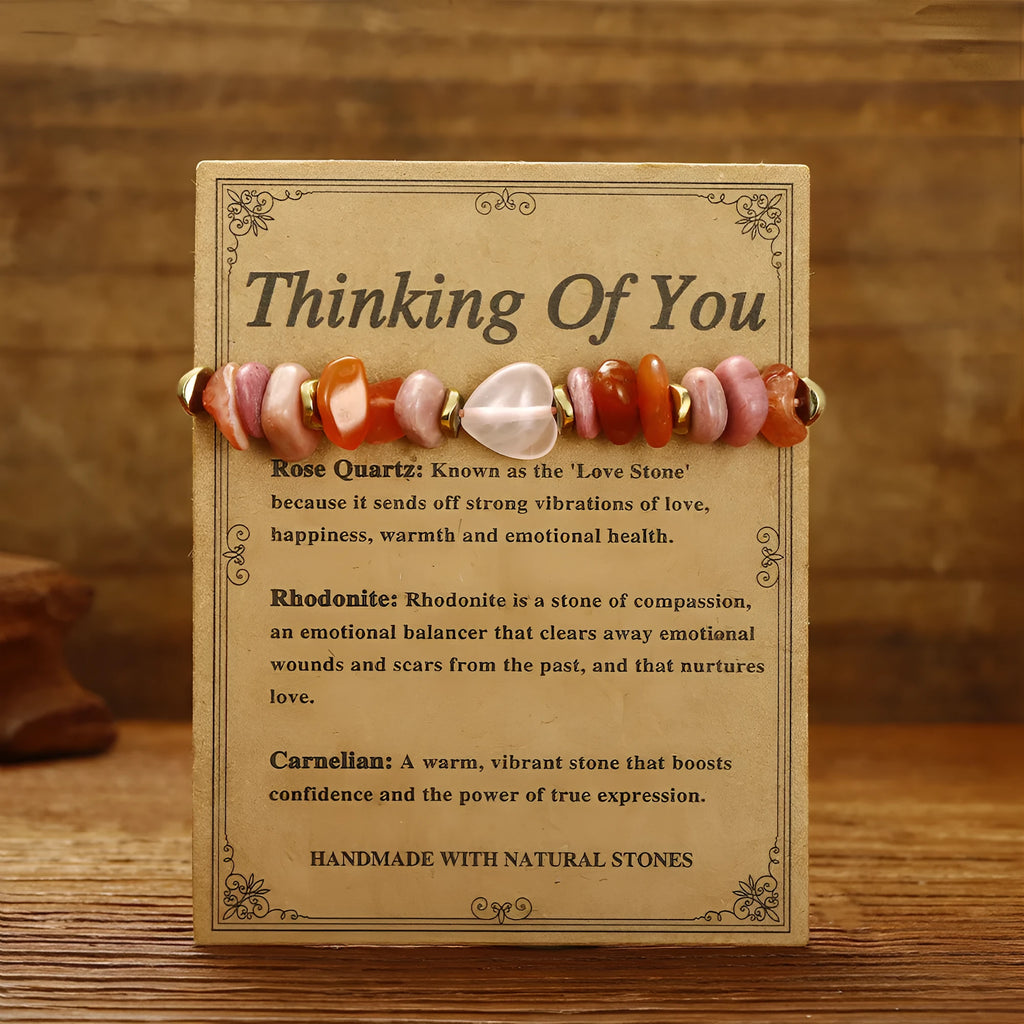 Women's geometric stone beaded bracelet with manually crafted charms in fashion OL style