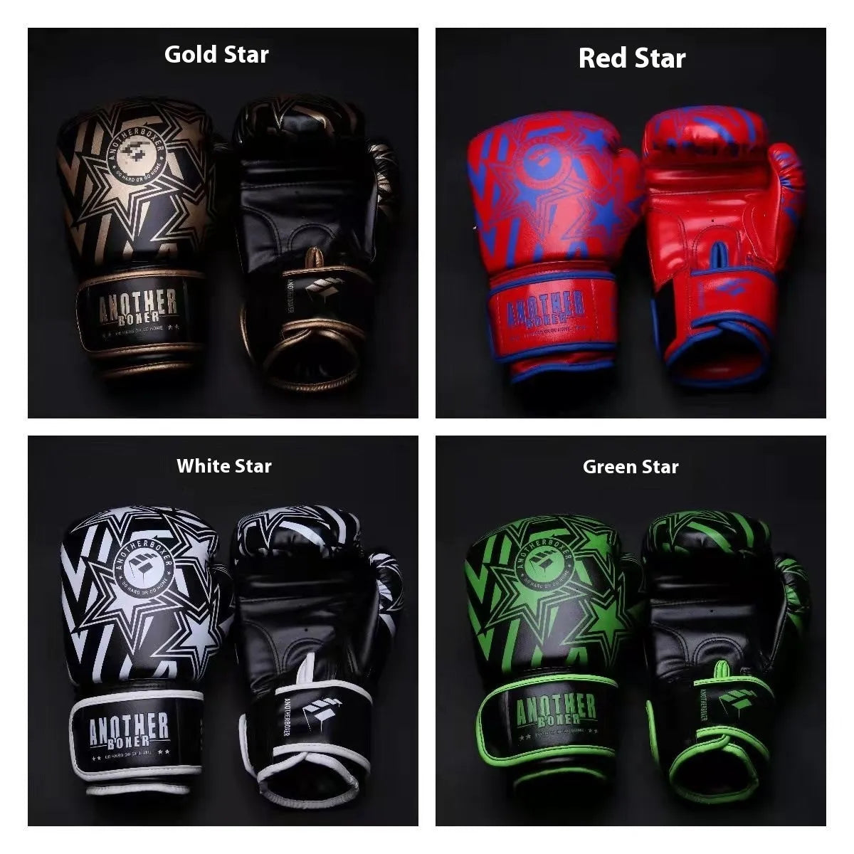 Professional children's boxing Sanda gloves in red, available in sizes from 4 oz to 14 oz.