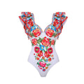 Women's printed skirt one-piece swimsuit in polyester fabric available in multiple colours