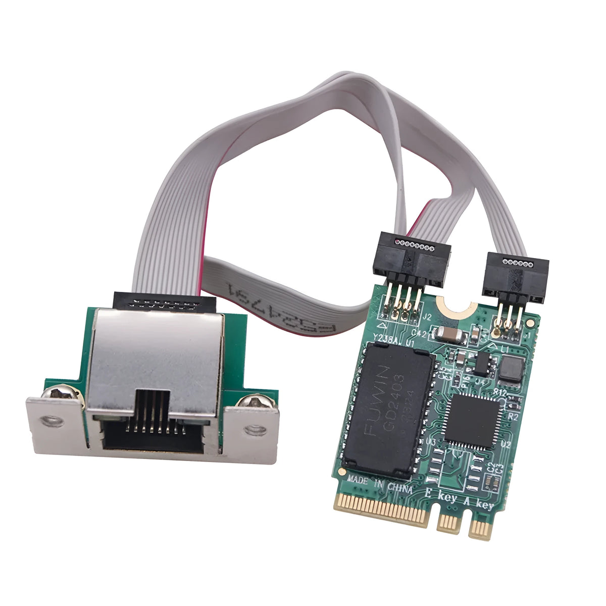 Ethernet adapter straight curved needle 1G 2.5G motherboard router extension