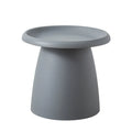 Plastic mushroom small coffee table in pink, 50x45cm, modern simple style for living room or balcony