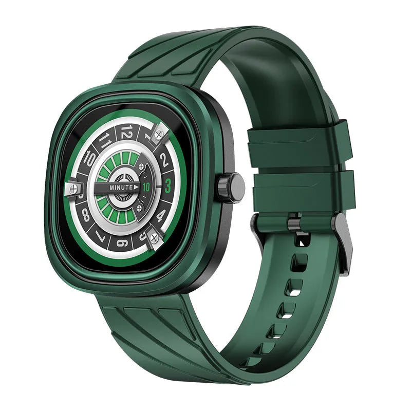 Bluetooth smart sports watch with 1.32-inch touchscreen on silicone wristband