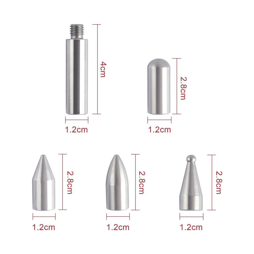 Three alloy steel hook and crowbar tools for car dent repair, presented on a white background.