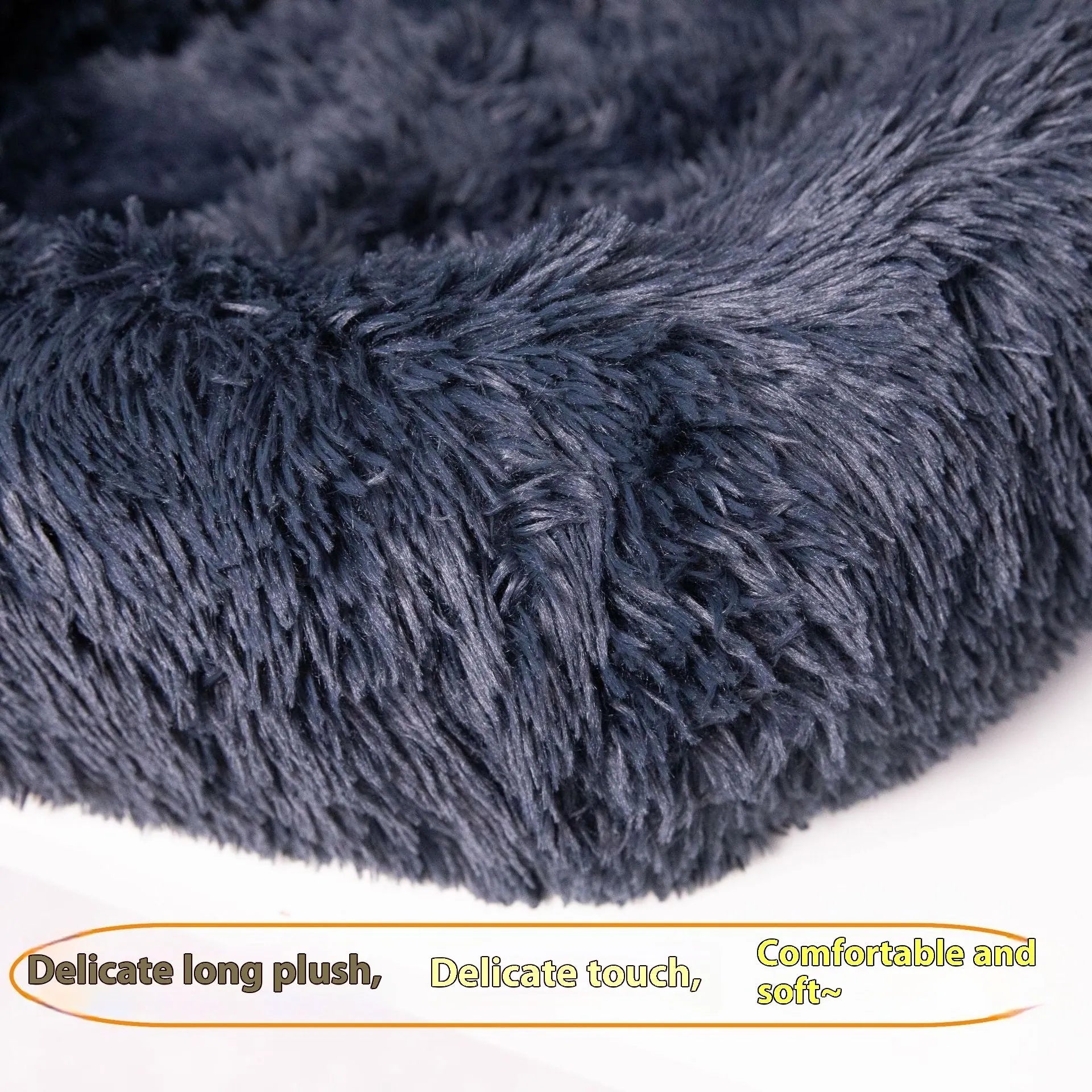 Dark grey thickened cloth pet mat placed on a car seat.