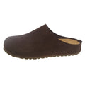 Korean style ugly soft flat outdoor slip-on boken slippers in apricot colour with square toe and PU sole.