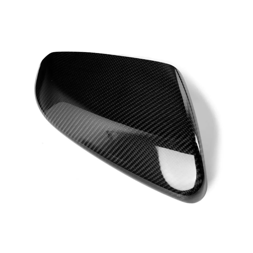 Carbon fiber rearview mirror shell sticker for Honda Civic 10th gen black 135x305mm