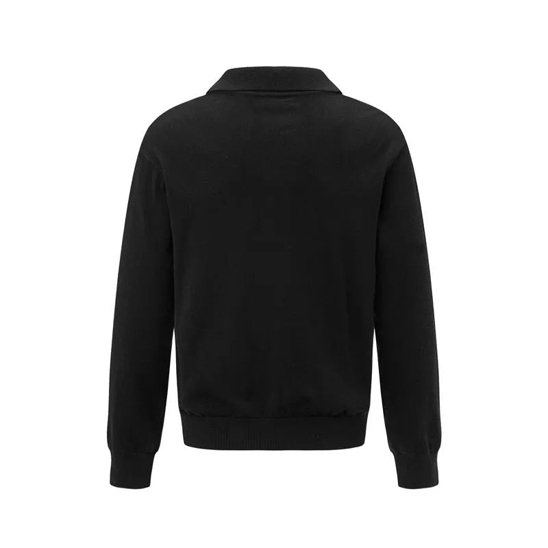 Loose fit acrylic-blend pullover sweater in beige, shown as a casual bottoming shirt.