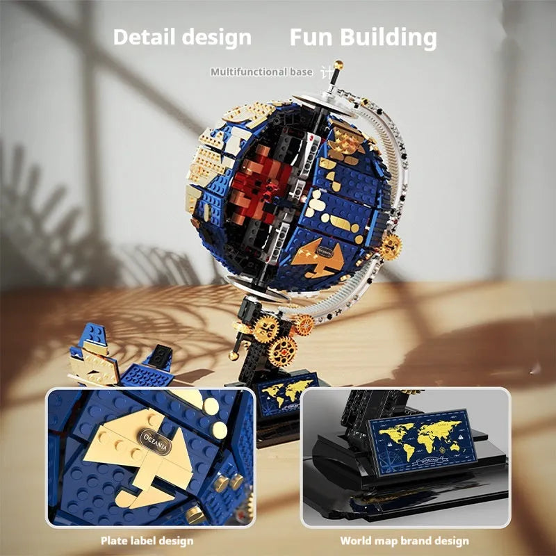 T1008 Discovery Series Earth Instrument building blocks assembled model display