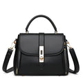 Soft PU leather women's shoulder bag in square vertical design with single strap