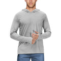 UPF50 hooded slim fit sun protection suit in polyester fabric for outdoor activities