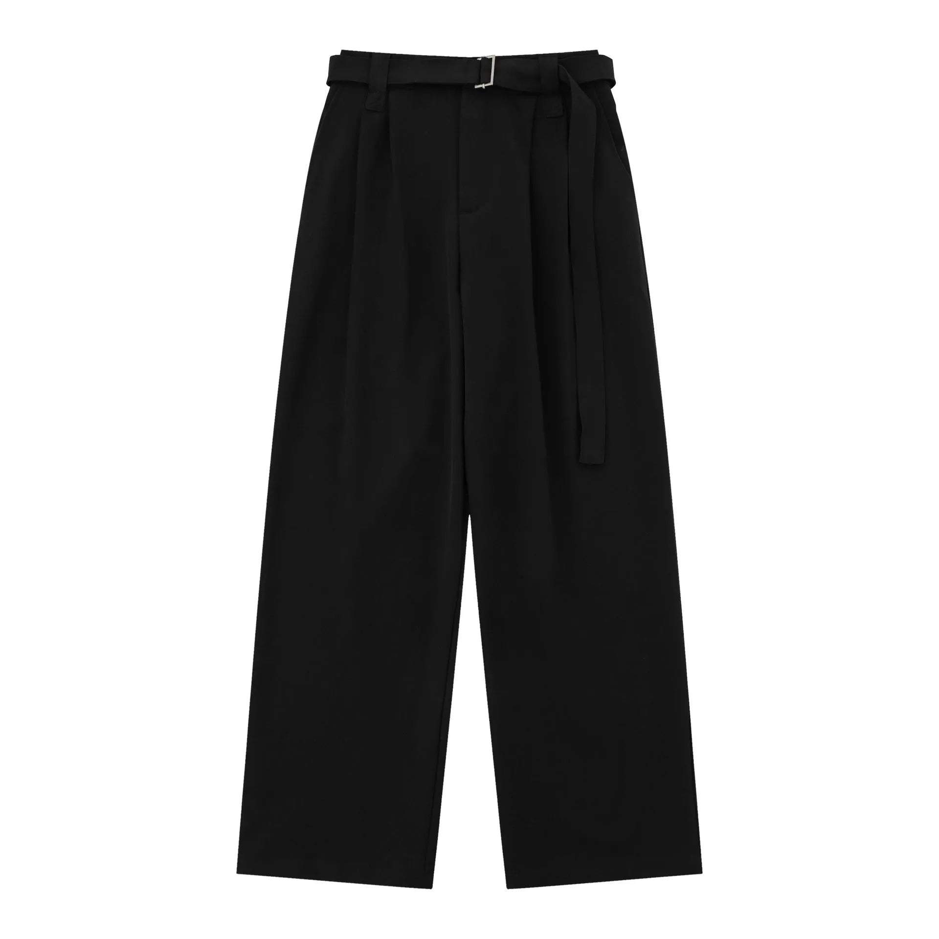Women's loose fit high-waist wide-legged trousers in black and brown colours