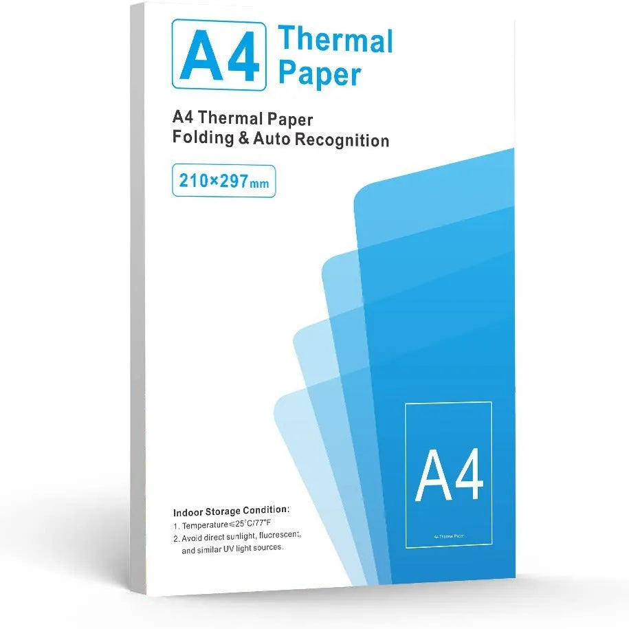 White A4 thermal printer paper for portable thermal printers