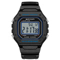 Waterproof electronic watch with alarm function for swimming available in multiple colour options