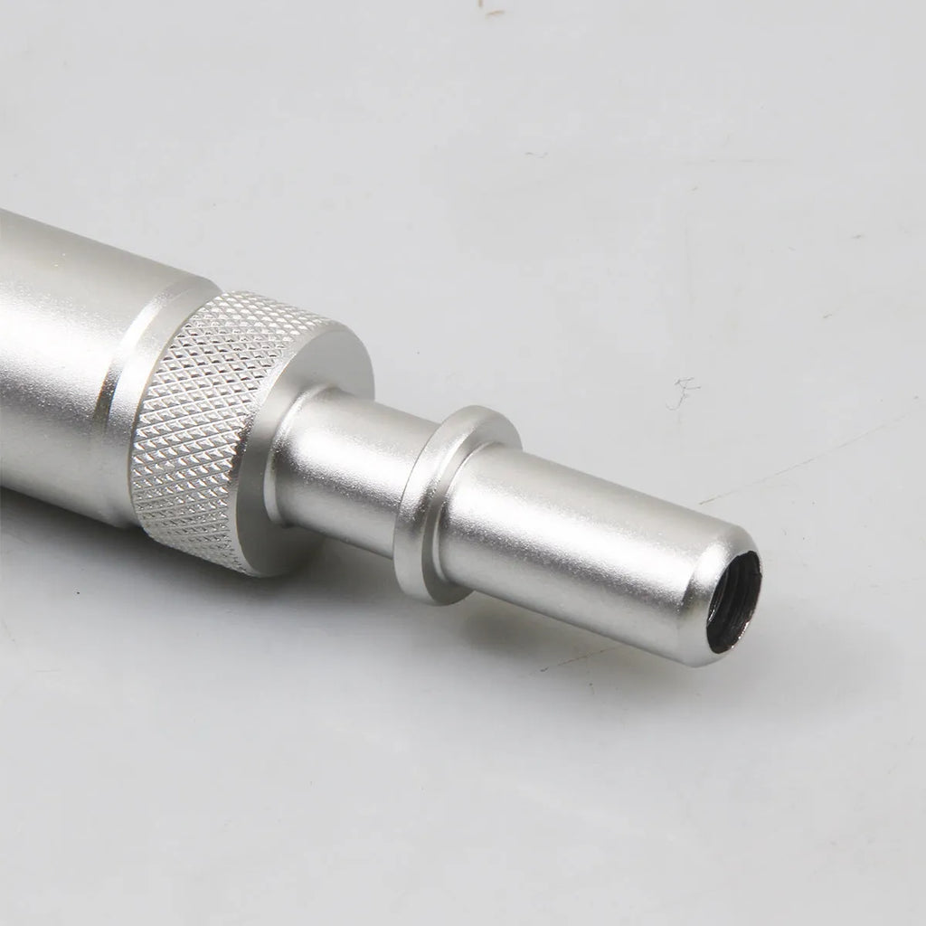 Silver metal VAS6262-9 transmission refuelling joint tool for automotive servicing.
