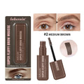 Eyebrow cream product for long-lasting three-dimensional brow shaping in brown and black colour options