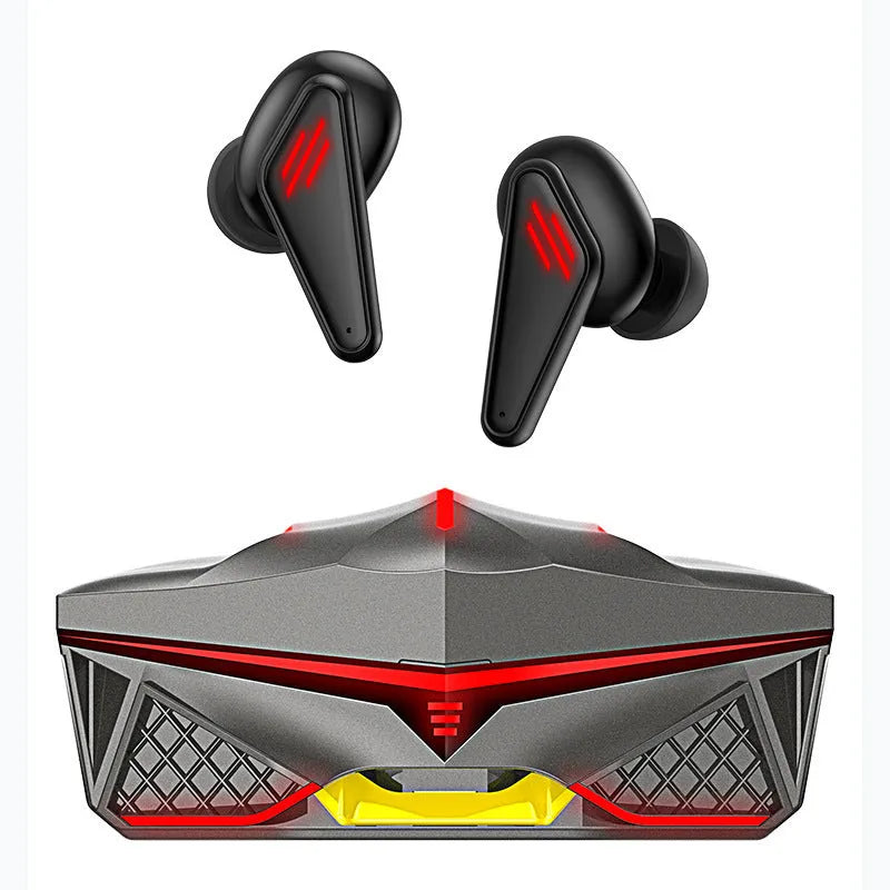 K98 Black TWS50 Bluetooth gaming earplugs with charging bay