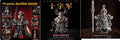 Paladin crusader copper electroplated home table decorative ornament with holy sword and shield