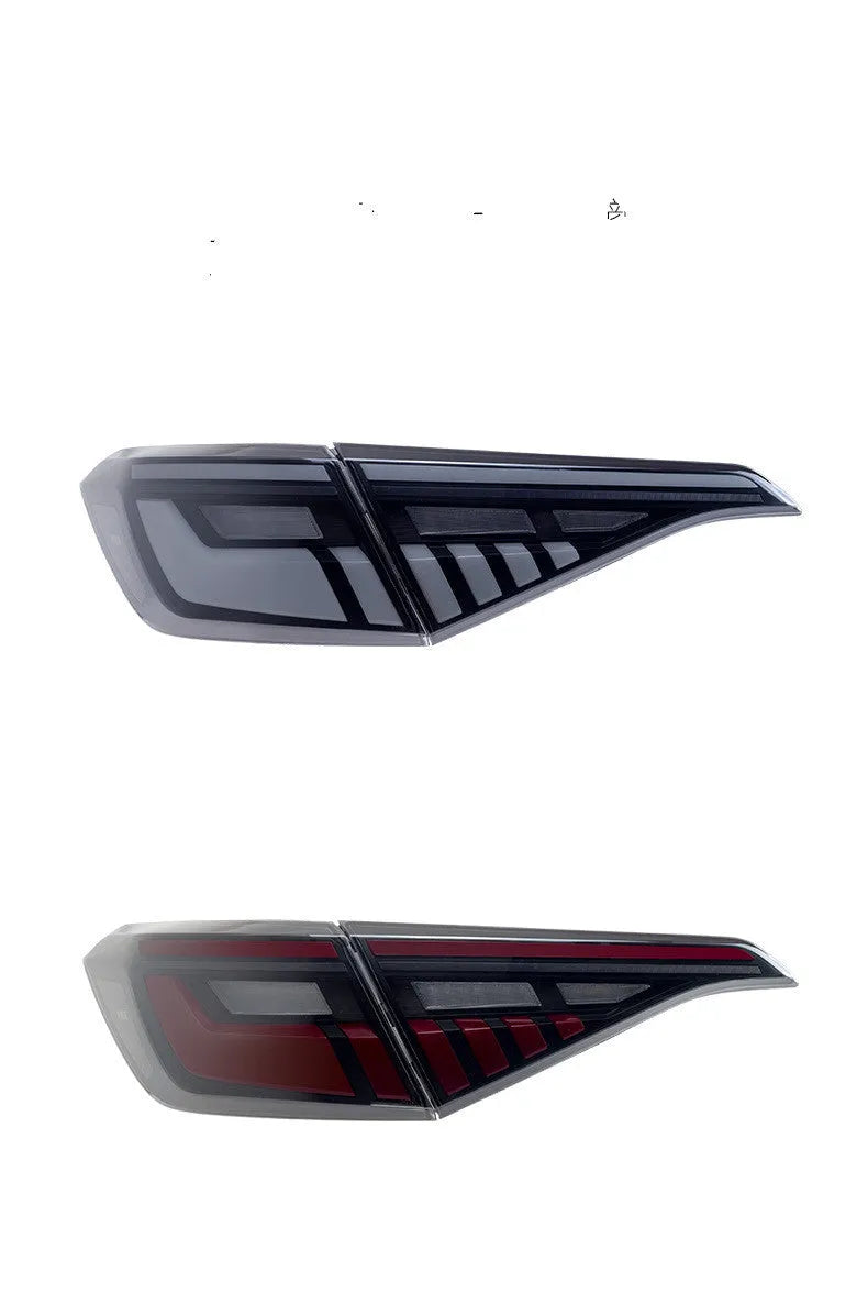 Black and red LED taillight assembly for 11th Generation Honda Civic with streamer indicators.