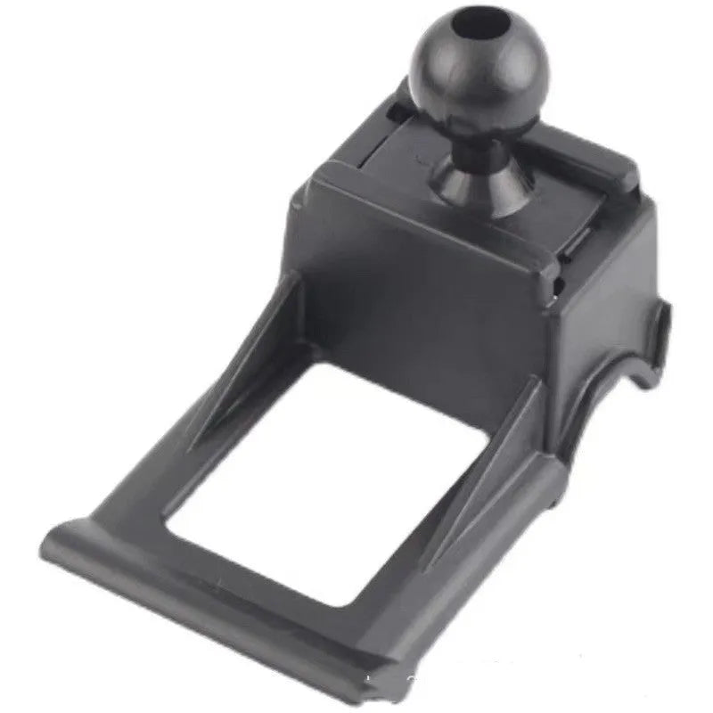 GOODWAY car dashboard mobile phone holder with 360-degree rotating head on a snap-on clip base.