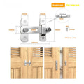 Warehouse hook barn door lock with 90 degree hasp in carbon steel or stainless steel options