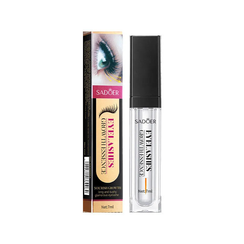 Eyelash nourishing liquid in black 7ml bottle for dense lash growth