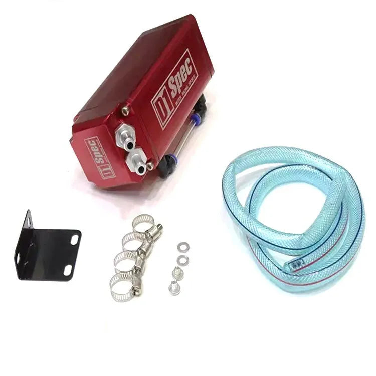 D1 double hole car engine oil catch tank in red, blue, black, or silver colour