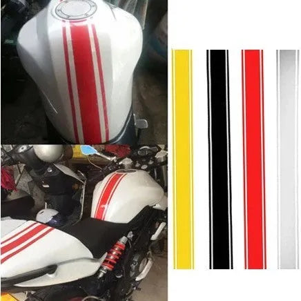 Reflective motorcycle petrol tank pinstripe sticker tape measuring 50cm by 4.5cm