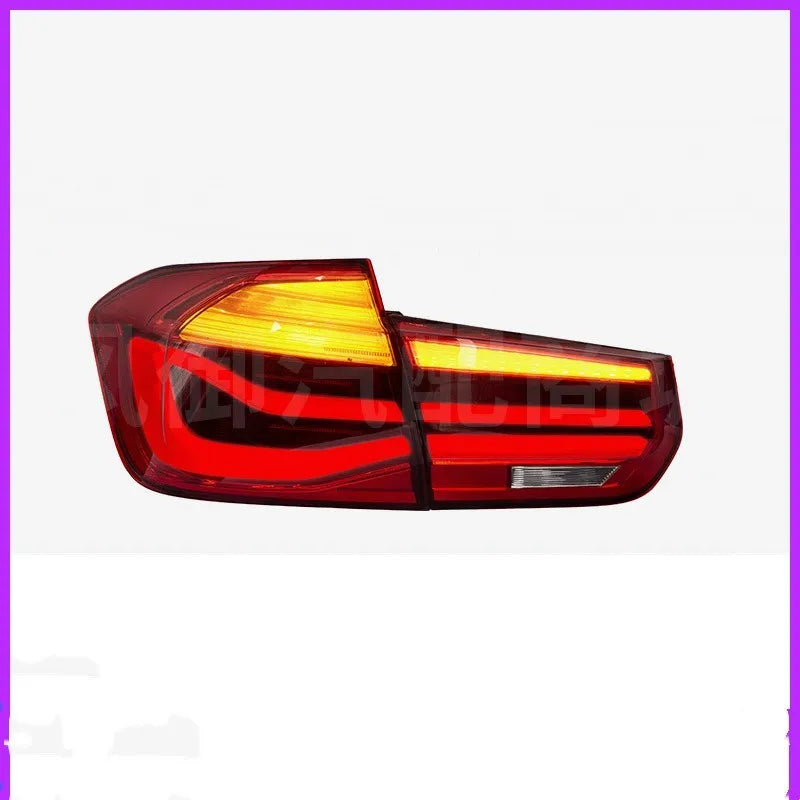 BMW 3 Series modified tail light assembly with LED streamer steering in red or smoked black finish